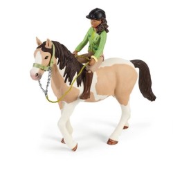 Aventures au camping de Sarah, coffret schleich avec 23 éléments