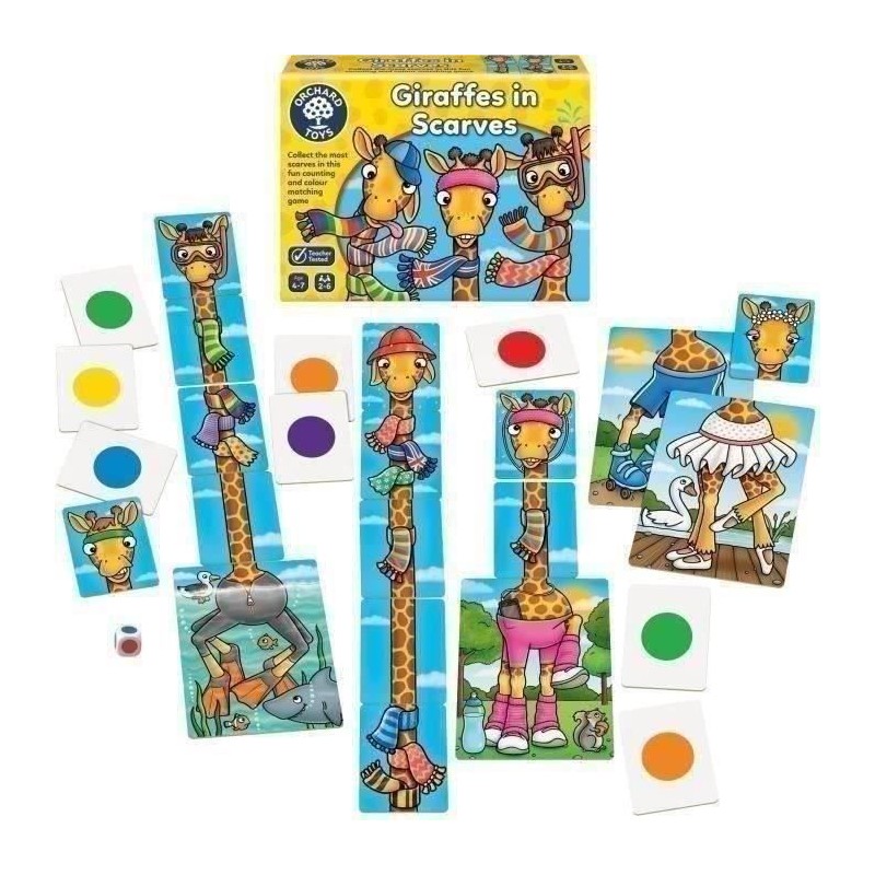 Les girafes et leurs foulards colorés - ORCHARD