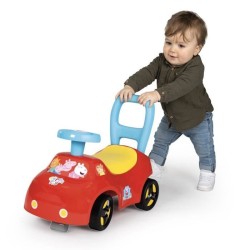 Smoby - Porteur auto enfant 2 en 1 - Peppa Pig - Coffre sous la selle - Des 1...
