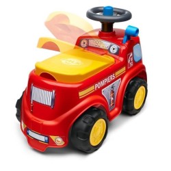 Porteur - FALK - Pompier - Assise ouvrante et volant directionnel - Des 12 mo...