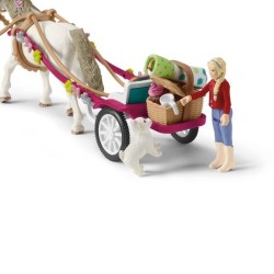 Caleche pour le spectacle équestre, coffret schleich avec 32 éléments