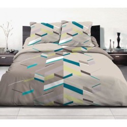 Parure de couette HOME LINGE PASSION Marco - 3 Pcs - 260 x 240 - 100% Coton 5...