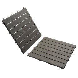 Smoby - Set de 6 dalles - Plancher de Maison - Anti-UV - 45x45cm - Effet text...