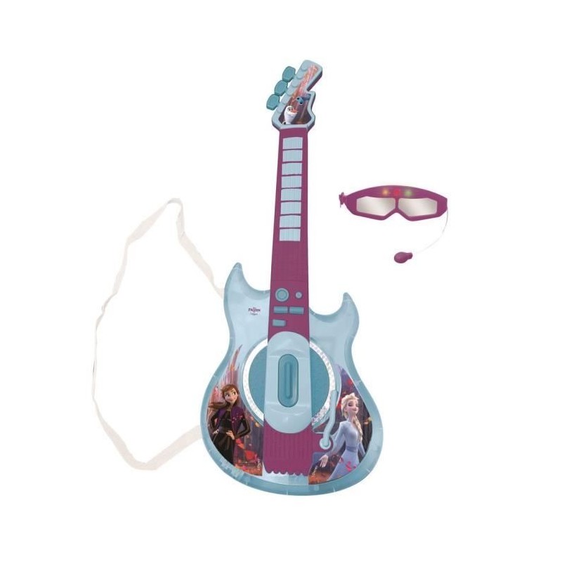 Lexibook - Reine des Neiges - Guitare électronique lumineuse - Lunettes avec ...