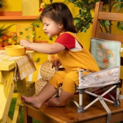 DISNEY BABY -WINNIE- Rehausseur de chaise pliable, nomade, de voyage, Léger e...