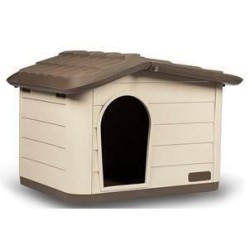 KERBL - Maison extérieure pour chats - L 60 cm x l 51 cm x H 41 cm -Mocca et ...