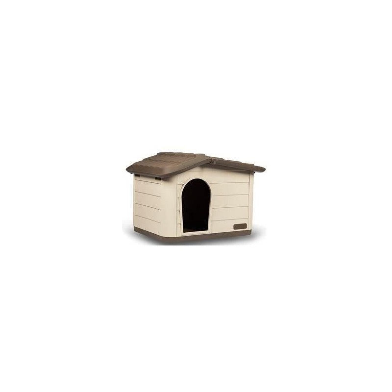 KERBL - Maison extérieure pour chats - L 60 cm x l 51 cm x H 41 cm -Mocca et ...