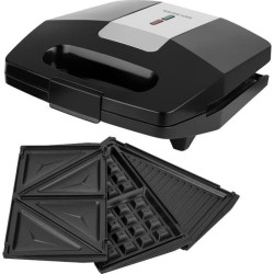 Appareil a croque-monsieur 3 en 1 - SENCOR - SSM 9410SS - 700 W - 3 plaques -...