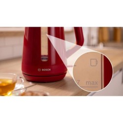 Bouilloire - BOSCH - TWK1M124 MyMoment - Rouge - capacité 1,7L - base 360° - ...