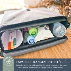 Réhausseur pour enfants - DREAMBABY - ON-THE-GO - Portable avec compartiments...