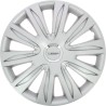 Lot de 4 enjoliveurs gris métallisés - MICHELIN - 16 pouces - Fixation simple...