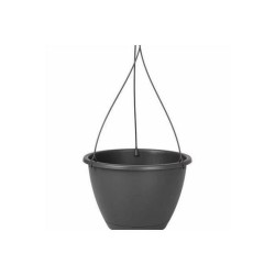 ARTEVASI Pot de fleurs suspendu ALGARVE - Gris anthracite - 8L - 31 x 31 x 20...