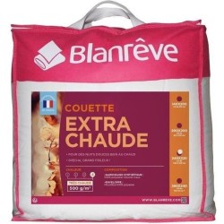 BLANREVE Couette extra chaude en microfibre - 220 x 240 cm - Blanc