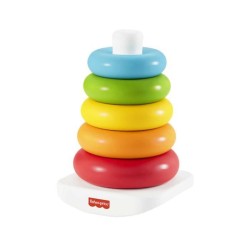 Fisher-Price - Pyramide arc-en-ciel - Jouet d'éveil 1er âge - Des 6