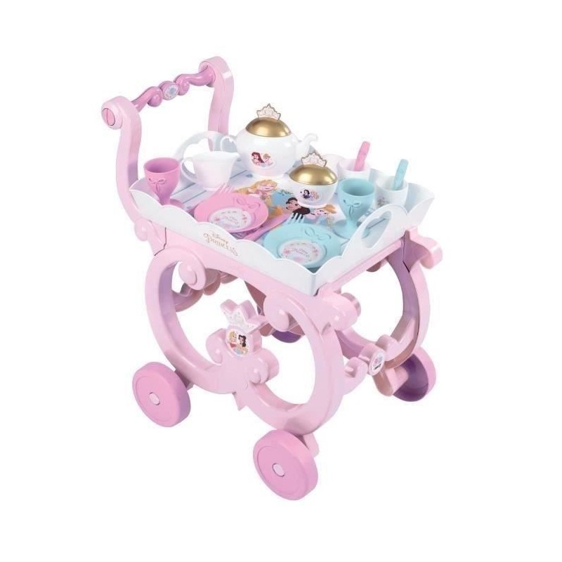 SMOBY - Desserte XL - Disney Princesses - Mixte - 17 accessoires inclus - Des...