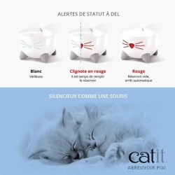 CAT IT Fontaine a eau automatique pour chat - 2,5 L - Bleu