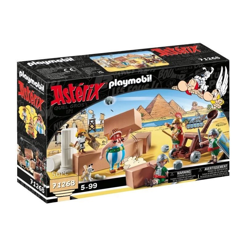 PLAYMOBIL 71268 Numerobis et la bataille du Palais, Siege des Romains, 56 pie...