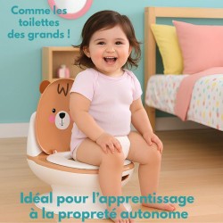 Pot éducatif bébé - BAMBISOL - Bruit de chasse d'eau - Cuvette amovible - Pro...