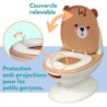Pot éducatif bébé - BAMBISOL - Bruit de chasse d'eau - Cuvette amovible - Pro...