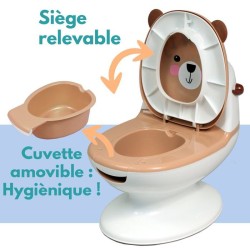 Pot éducatif bébé - BAMBISOL - Bruit de chasse d'eau - Cuvette amovible - Pro...