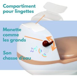 Pot éducatif bébé - BAMBISOL - Bruit de chasse d'eau - Cuvette amovible - Pro...