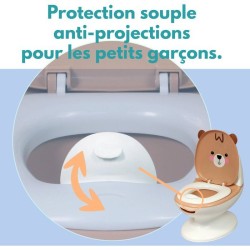 Pot éducatif bébé - BAMBISOL - Bruit de chasse d'eau - Cuvette amovible - Pro...