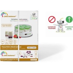Yaourtiere LITTLE BALANCE - Capacité 7 pots de 190ml + 6 pots additionnels - ...