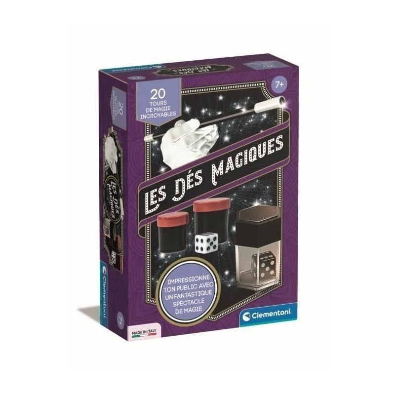 Clementoni - Coffret des dés magiques - 20 tours - Dés 7 ans