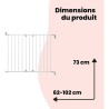 SAFETY 1ST Barriere de sécurité wall-fix extending, largeur de 62 a 102 cm, O...