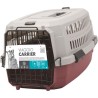 M-PETS Caisse de transport Viaggio Carrier S - 58,4x38,7x33cm - Bordeaux et g...