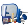 GRE - Kit de nettoyage piscine 7 pieces - trousse d'analyse, 1 brosse, 1 épui...