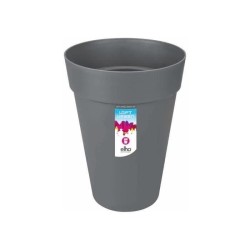 ELHO Pot de fleurs Loft Urban rond Haut - Ø 42 x H 56 cm - Extérieur - 100% r...