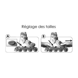 Patins en Ligne Ajustable SPIDERMAN - STAMP - Taille 30-33 - Garçon - A parti...