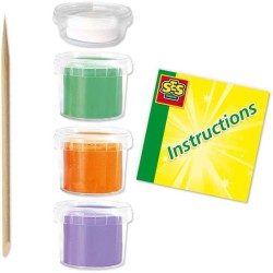 Pâte a modeler FunDo - Dinosaures (3x90gr-1x40gr) - SES CREATIVE -