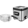 Friteuse - SENCOR - SFR 6200SS - 900 W - 1,5 L - Noir / Acier inoxydable