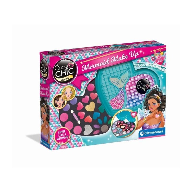 Clementoni -  Crazy Chic - Maquillage Sirene  - Fards a paupieres,