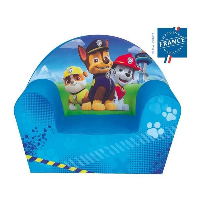 Fun House Pat Patrouille fauteuil club en mousse pour enfant