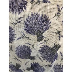 Rideau Marseillais tissé Lavande - 225 x 140 cm - TOISON D'OR