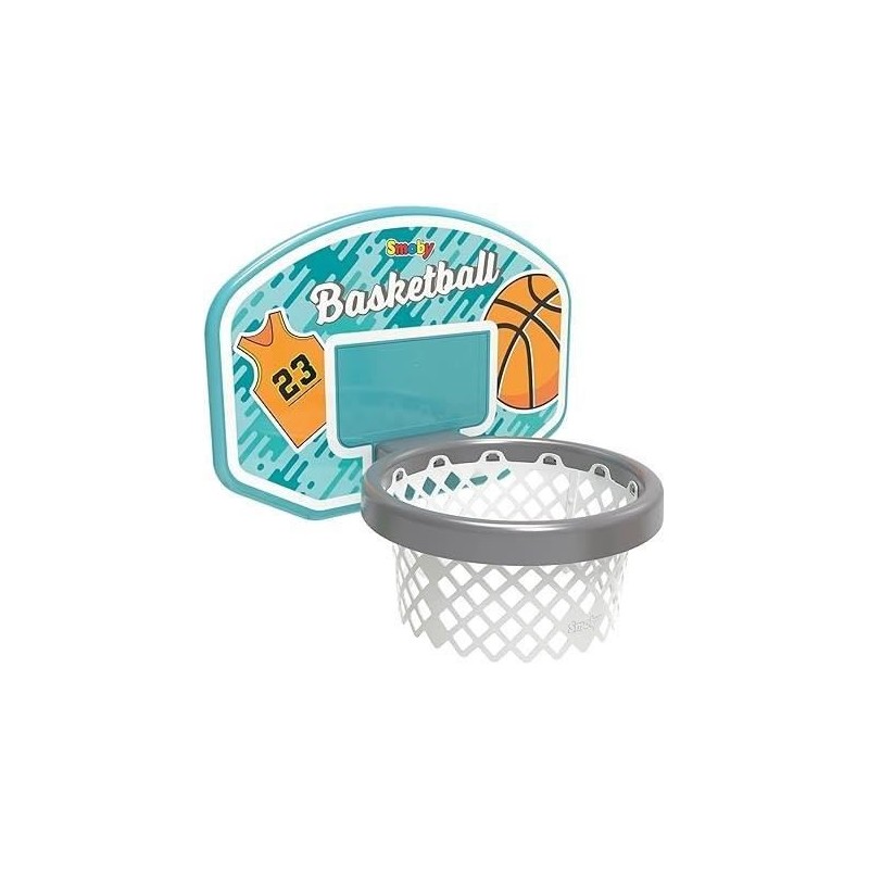 Smoby - Panier de Basket enfant - Accessoire de toboggan Smoby - 3 en 1 - Dés...