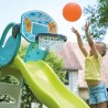 Smoby - Panier de Basket enfant - Accessoire de toboggan Smoby - 3 en 1 - Dés...