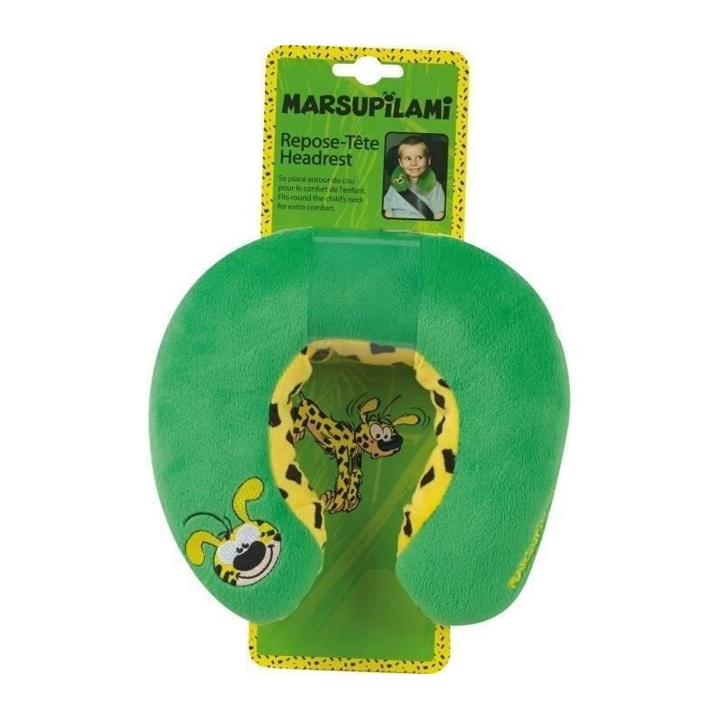 Jemini marsupilami tour de cou en peluche +/- 19 cm pour enfant