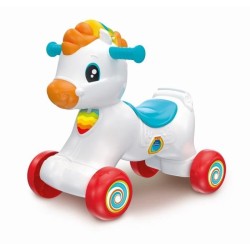 Clementoni - Cheval a bascule et a roues -Crinere avec boutons