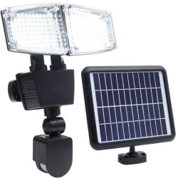 Projecteur solaire 2 tetes LED Douglas H23cm avec détecteur de mouvement - LU...