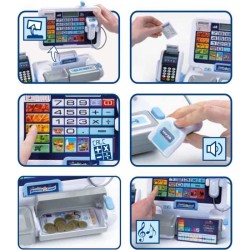 Jouet de caisse enregistreuse électronique avec tablette amovible - KLEIN - D...