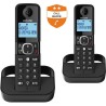 Téléphone fixe sans fil - ALCATEL - F860 duo noir - Blocage d'appels indésira...