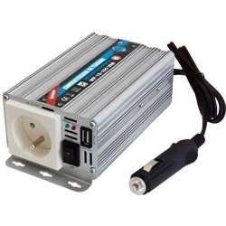 Convertisseur de tension - HTC TECHNIC - 12V/220 V - 150 W - Avec prise USB-A...