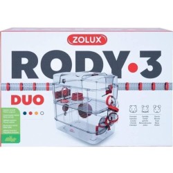 ZOLUX Cage sur 2 étages Rody3 duo pour hamsters, souris et gerbilles - L 41 x...