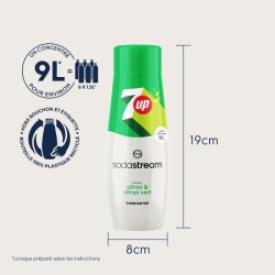 Concentrés SODASTREAM - Lot de 6 concentrés 7UP - Jusqu'a 54L de boissons - 4...