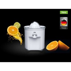 Presse-agrumes électrique BRAUN CJ3050WH - 60W - Blanc - Bec
