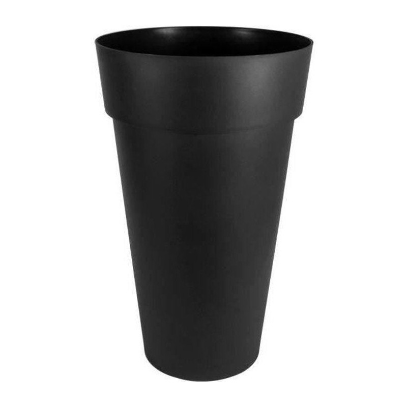 Vase Rond XXL Ø 48 cm - EDA - Toscane - 90 L - Ø 48 x H 80 cm - Gris Anthracite